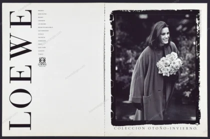 Loewe 1990 Print Ad - Yasmin Le Bon, Peter Lindbergh