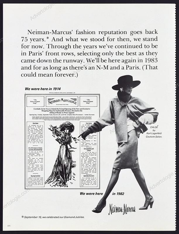 Neiman-Marcus 1982 Print Ad