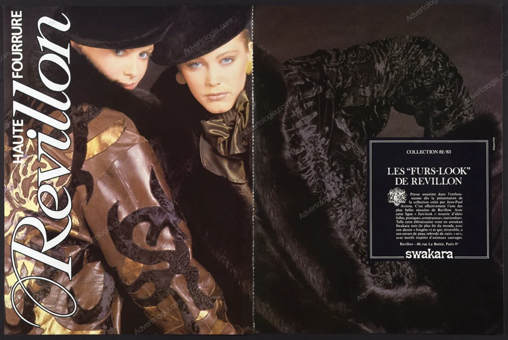 Revillon Haute Fourrure 1982 Print Ad - Swakara