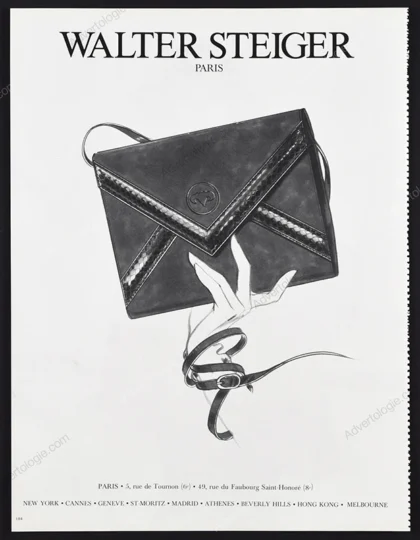 Walter Steiger Accessories 1984 Print Ad - Urs Schmid