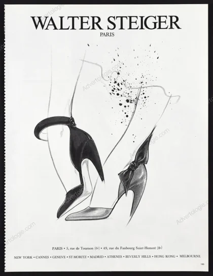 Walter Steiger Shoes 1984 Print Ad - Urs Schmid