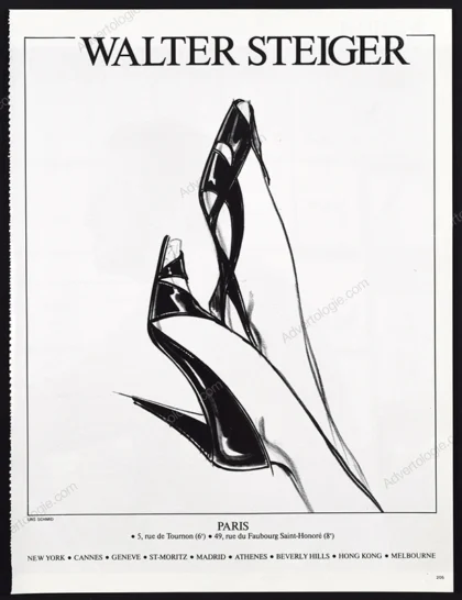 Walter Steiger Shoes 1984 Print Ad - Urs Schmid