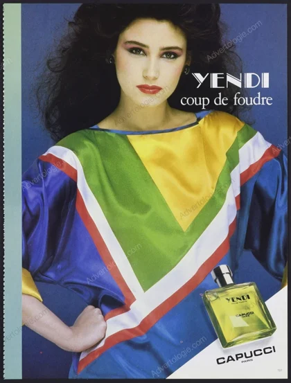 Yendi Capucci Perfume 1983 Print Ad