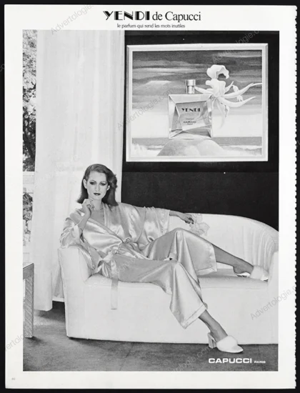 Yendi Capucci Perfume 1979 Print Ad